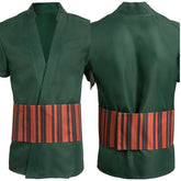 Roronoa Zoro grün T-Shirt One Piece Lorenor Zorro Cosplay Kostüm